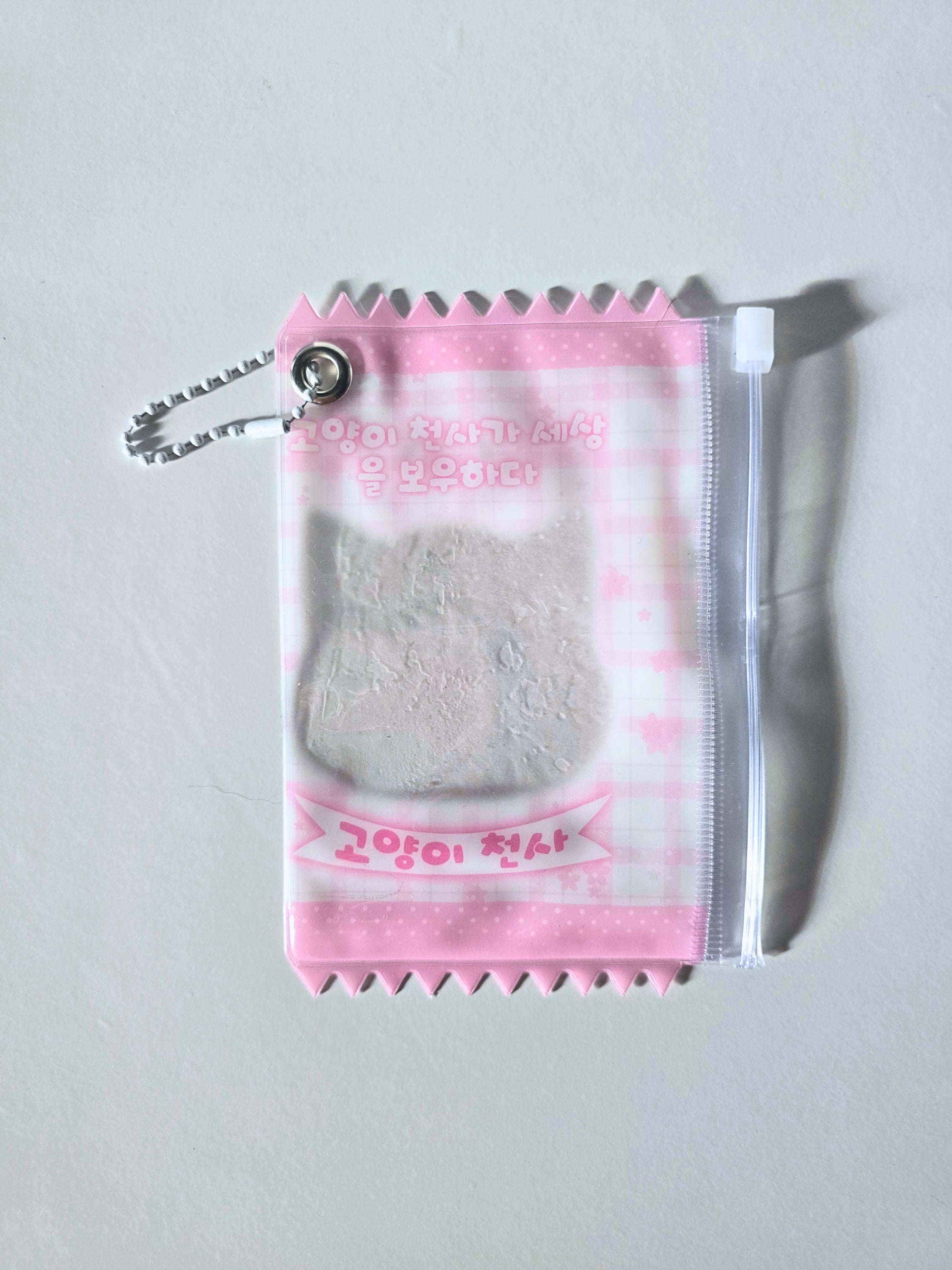 Transparente Katzen Photocard Holder