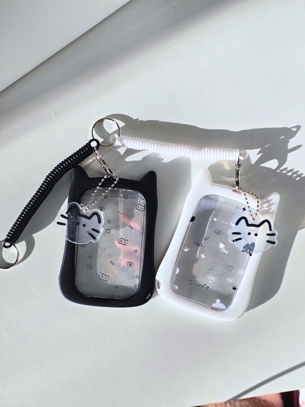 Kitty Photocard Holder mit Katzen Anhänger