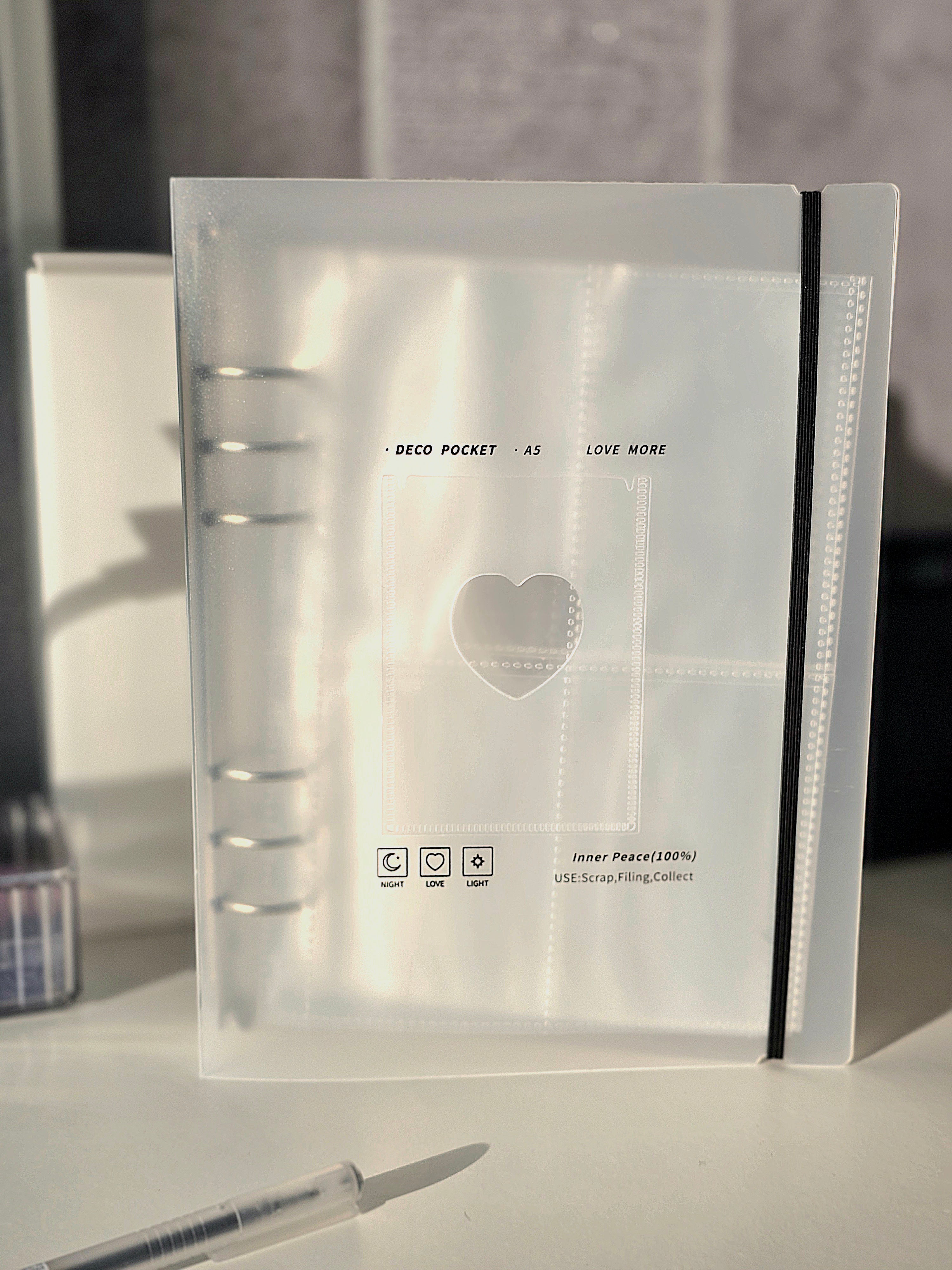 Photocard Binder K-pop mit Herz Muster