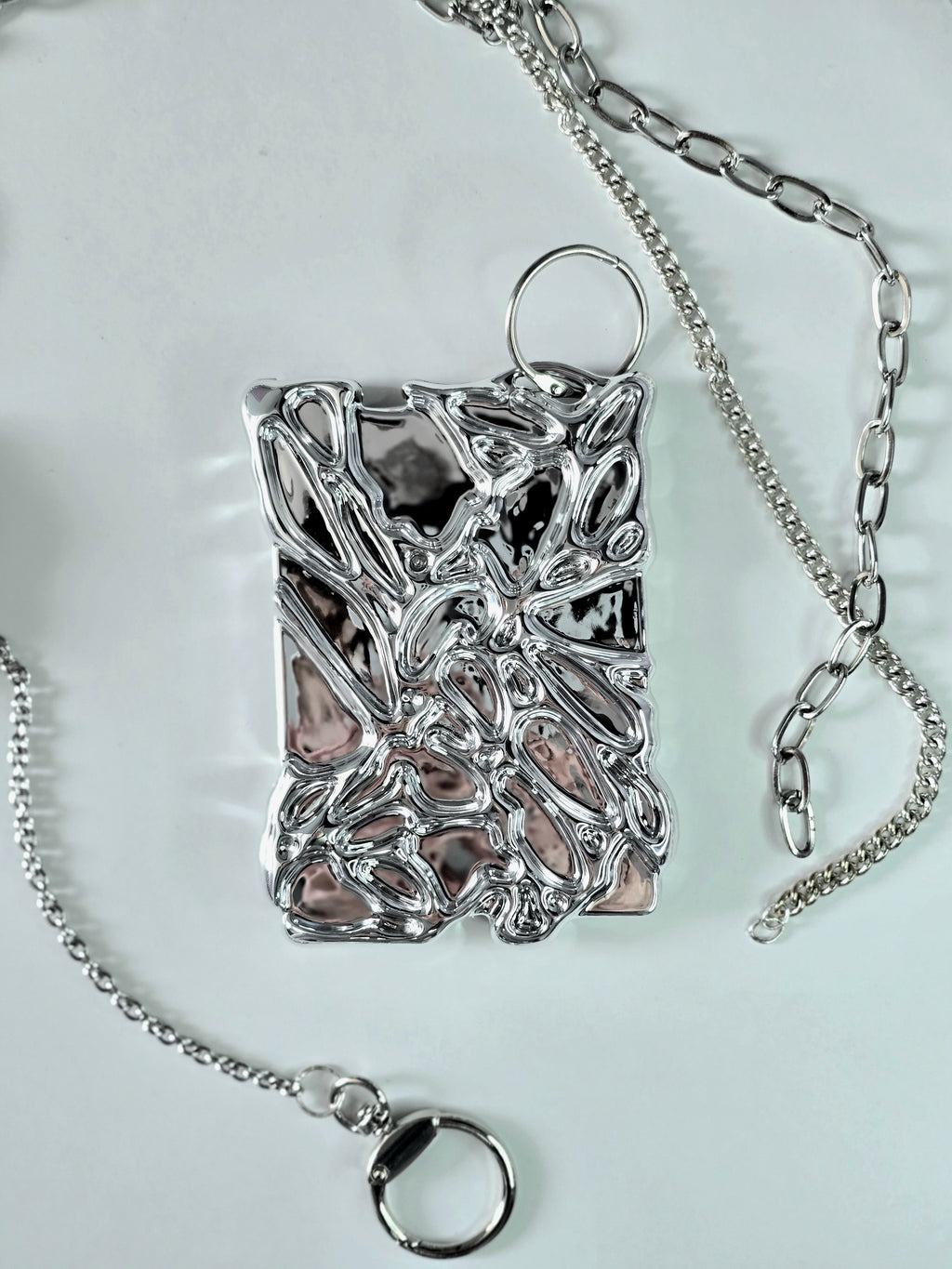 Cyberpunk Photocard Holder Silber