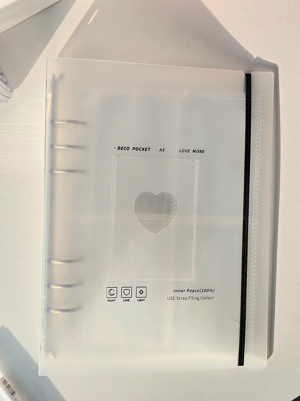 Photocard Binder K-pop mit Herz Muster