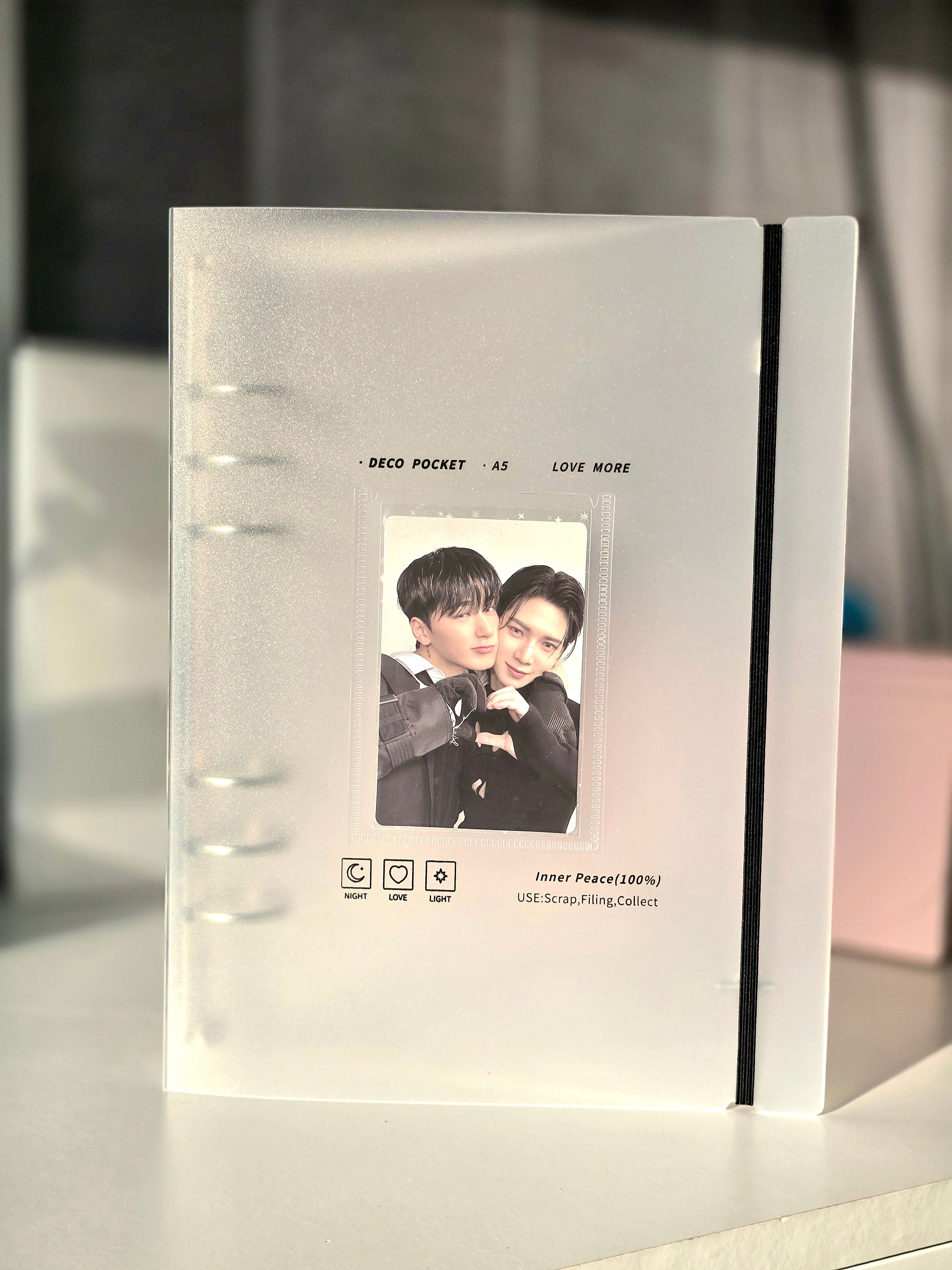 Photocard Binder K-pop mit Herz Muster