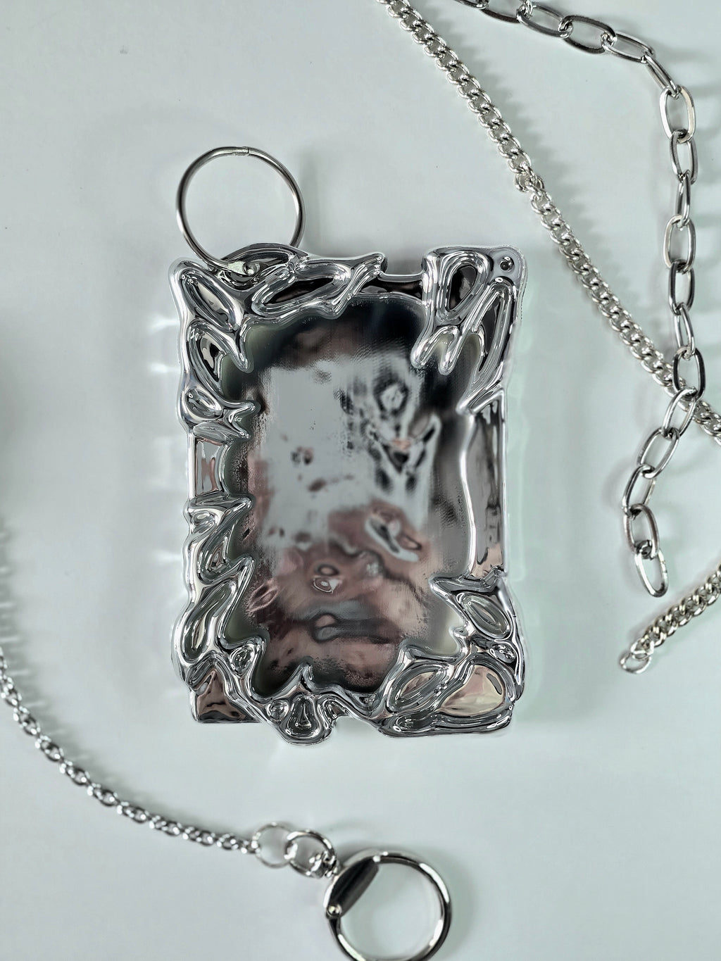 Cyberpunk Photocard Holder Silber