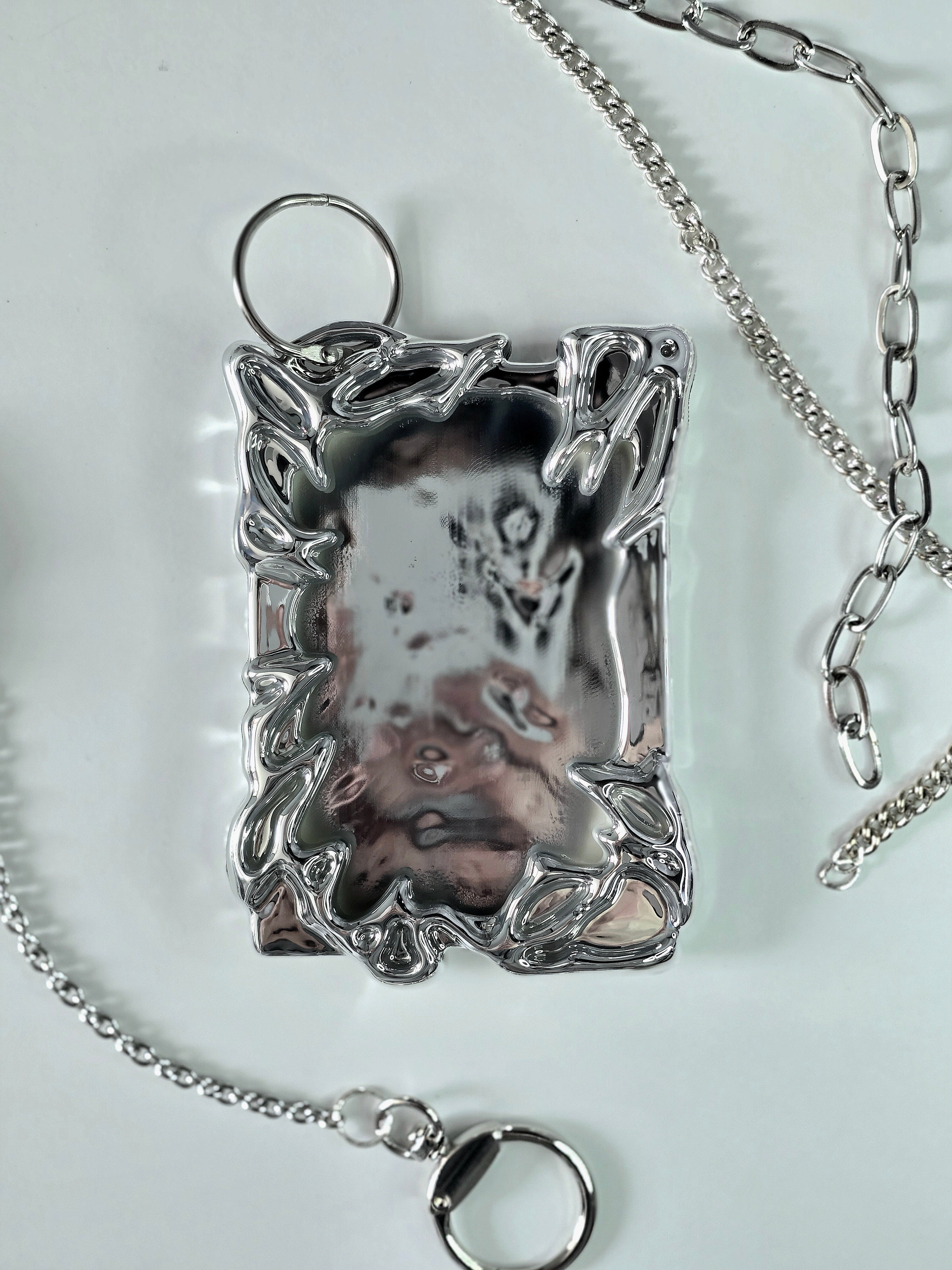 Cyberpunk Photocard Holder Silber